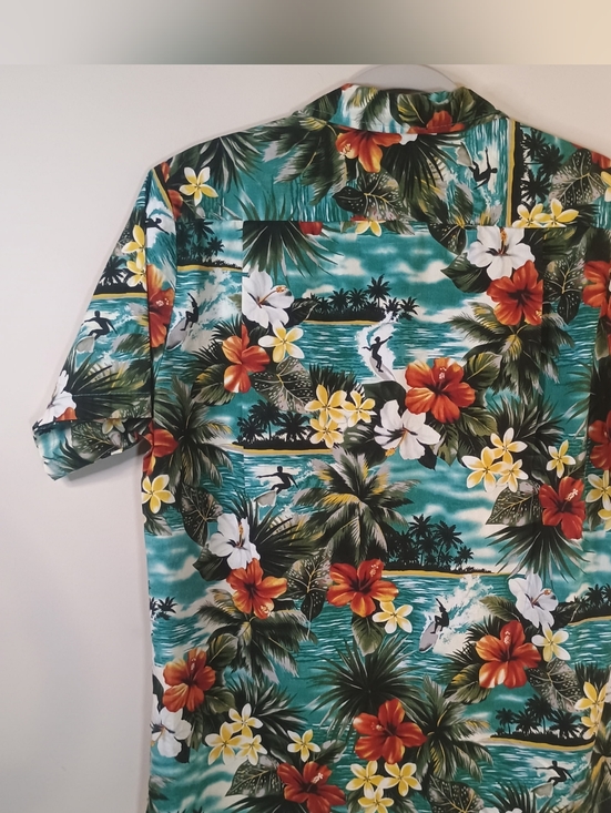 blue Hawaii Other - Blue Hawaii Tropical Floral Shirt 70s Mens Size M